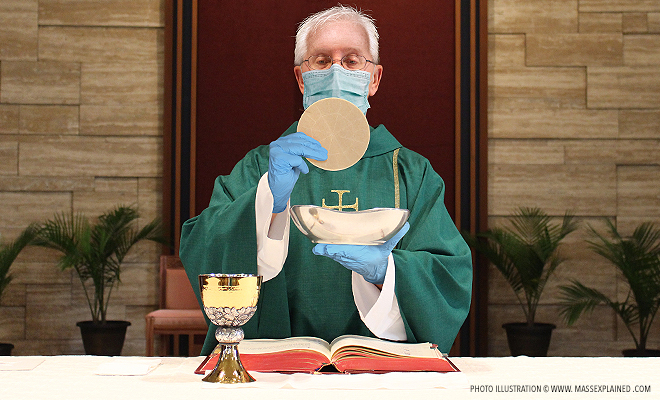 Ab dem 18. Mai wieder öffentliche Messen in Italien - Priester müssen Handschuhe tragen Pandemic-mass-photoillustration-3